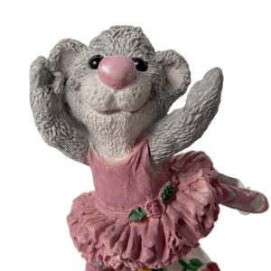 Vintage Suzy’s Zoo Tilly Dancing Ballerina Mouse Collectible Figurine Statue by Suzy Spafford United Designs Corp Rare