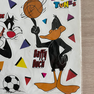 Vintage Looney Tunes Self-Stick Wall Decals Sticker Decorations Peel & Stick 1996 Color Clings Inc Bugs Bunny Daffy Duck Coyote Sylvester