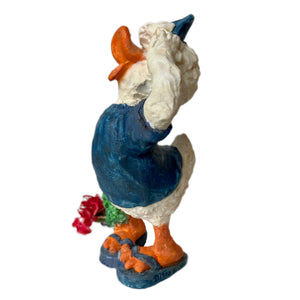 Vintage Suzy’s Zoo White Duck Jack Quacker with Flowers Collectible Figurine Statue by Suzy Spafford United Design Corp Rare