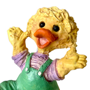 Vintage Suzy’s Zoo Ritz Quacker Duck 'Hay There' Collectible Figurine Statue by Suzy Spafford United Design Corp Rare