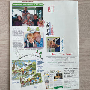 Vintage Suzy's Zoo Fan & Collector Club Magazine Issue - Beakon 15 Last Issue - News of Duckport and the Greater Beak Isles