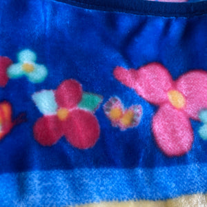 New Vintage Rare Precious Moments Baby Crib or Toddler Blanket Girl with Goose 'Make a Joyful Noise' Classic Luxury Royal Plush Raschel Thick Velvet Velour Minky Throw 50" x 60"