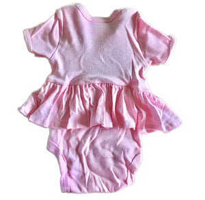 Pink Tutu Skirt Onesies One-Piece Infant Baby Girl Bodysuilt 3-6 Months 12-16 lbs Gerber with Baby Feet This Little Piggy Photo