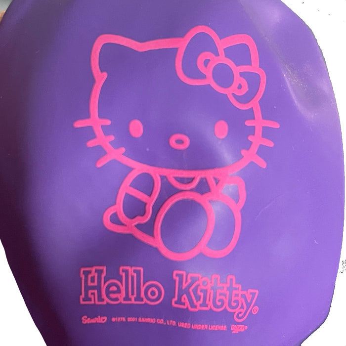 Hello Kitty 11" Purple Party Latex Balloons Birthday Celebration Pink Kitty Sitting with Logo