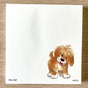 Suzy's Zoo Baxter Puppy Dog Memo Note Pad 2pc Sheet Set
