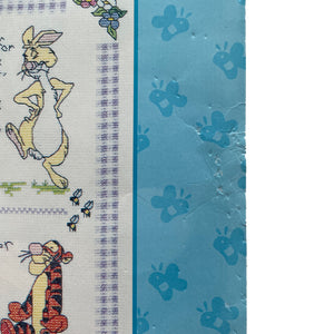 Walt Disney Winnie The Pooh Bear Sampler Counted Cross Stitch Kit or PDF Chart Pattern Instructions Debbie Minton Designer Stitches D17 Piglet, Eeyore, Tigger, Rabbit, Kanga Vintage