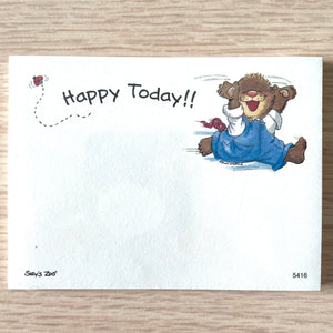 Suzy's Zoo Stick'ems Mini Memo Note Pad Self-Stick Removable Notes 40 Sheets - Happy Today!!