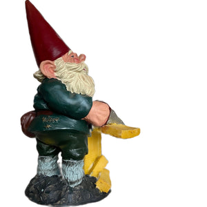 Classic Forest Garden Gnome Hein the Carpenter 10" Statue Resin New Vintage Collectible Figurine by Rien Poortvliet Netherlands Rare