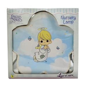 Vintage New Precious Moments Baby Nursery Cloud Shaped Lamp with Angel 10" x 5"