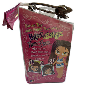 Bratz Babyz Doll Sasha Hair Flair 5" with Hair Brush & Accessories Girls with Passion for Fashion NIB Toy Vintage 2007 NEW