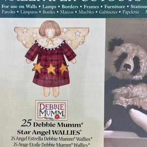 Debbie Mumm Star Angel Cutouts Wallies Wallpaper Cutouts 25 CT Wall Decals Room Decor
