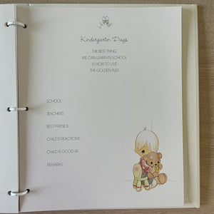 New Vintage Rare Precious Moments Baby Boy with Telescope Fill-In Memory Book Photo Keepsake Baby's First Year Little Sailor 1997 Refillable With Gift Box