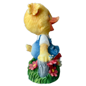 Vintage Suzy’s Zoo Polly Quacker Figurine Collectible Resin Statue Forever Friends by Suzy Spafford Enesco Rare 1999