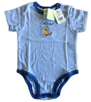 Little Suzy's Zoo Blue Witzy Duck Cotton Onesies One-Piece Bodysuilt Baby Toddler 18 & 24 Months Unisex