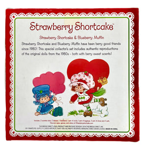Collectible Strawberry Shortcake Classic Doll Set with Blueberry Muffin and Pets - 2016 by Bridge Direct