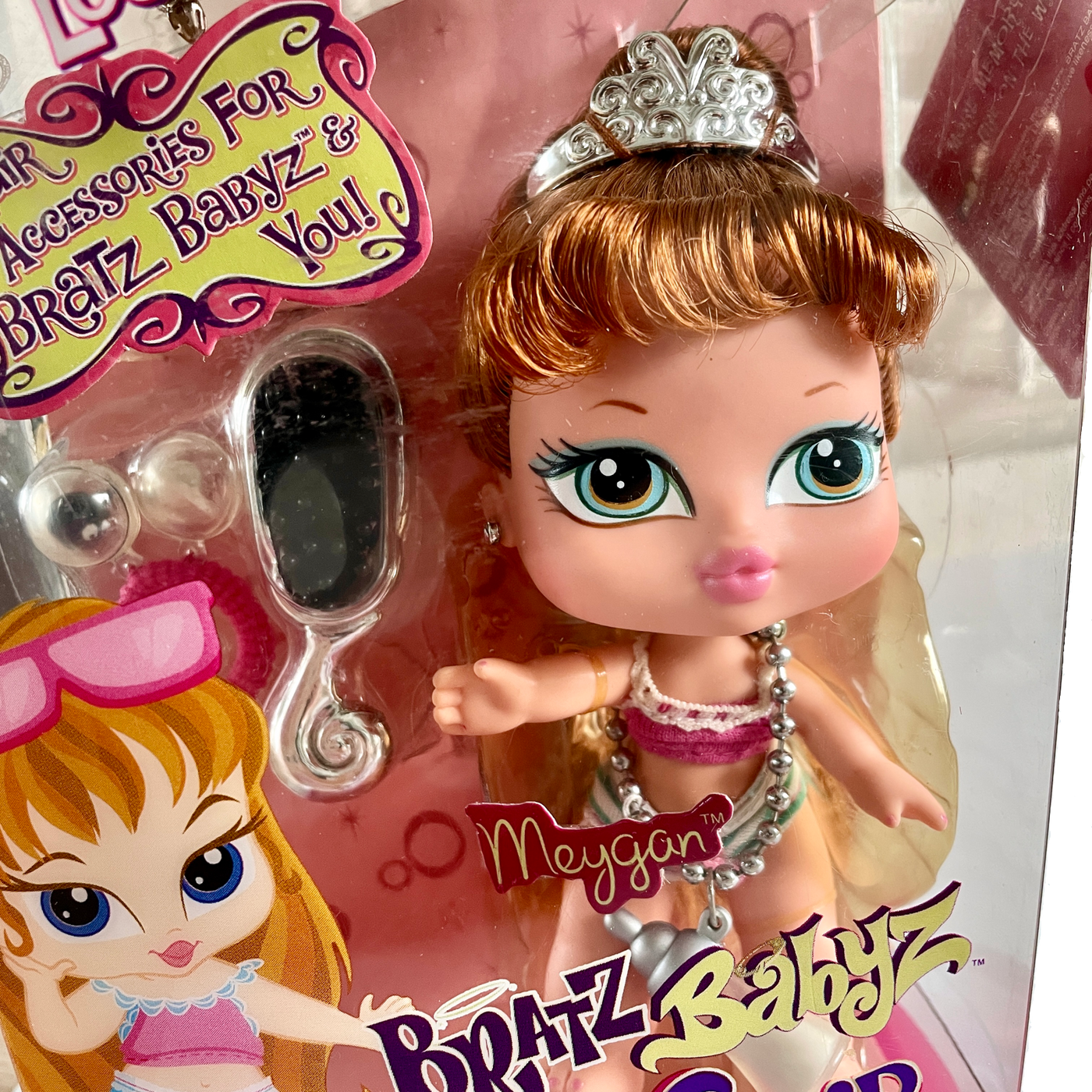 Bratz Babyz Doll Meygan Hair Flair 5 with Hair Brush Accessories Gi KidsRoomTreasures