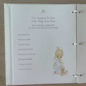 New Vintage Rare Precious Moments Baby Boy Fill-In Memory Book Photo Keepsake Baby's First Year Little Sailor 1997 Refillable With Gift Box