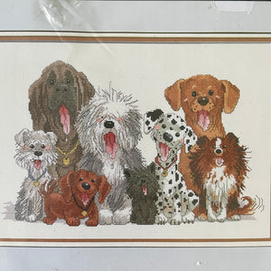 New Suzy's Zoo Counted Cross Stitch Kit or PDF Pattern Chart Instructions Dogs of Duckport 15" x 10" Vintage 1999