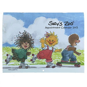 Collector's Suzy's Zoo Appointment Wall Calendar 2013 Vintage Collectible with Flaw