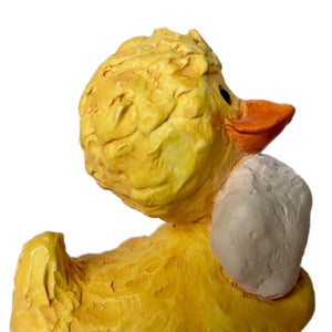 Vintage Suzy’s Zoo Suzy Ducken Holding Pillow Collectible Figurine Statue by Suzy Spafford United Design Corp Rare