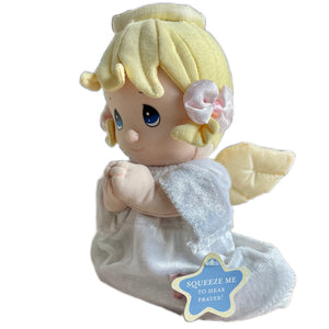 Vintage Precious Moments 9" Baby Girl Angel Prayer Pal Plush Talking Doll Soft Rag Bedtime Praying Toy