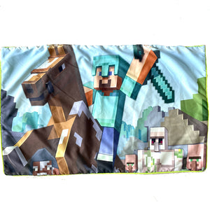 Minecraft Steve Pillowcase Pillow Cover with Characters