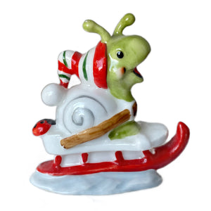 Smiling Happy Green Frog 4 Figurine Resin Statue Spring / Summer