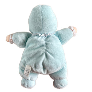 Vintage Precious Moments Terry Cloth Blue Baby Boy My First Doll 1995 Soft Lovey by Dakin Collectible Avon Plush Beanbag Stuffed Toy 10"