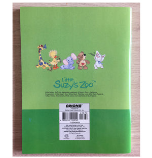 Little Suzy's Zoo Green School Composition Notebook - Dancing Lulla Bunny Witzy Duck Boof Bear Patches Giraffe 6" x 7 3/4"