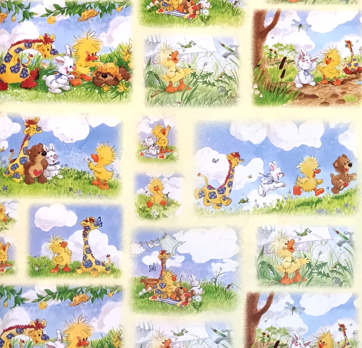 Vtg Lot Of 6 Winnie The Pooh Wrapping Paper Baby Shower Gift 2 Sheets  Disney NOS