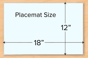 Hanukkah Personalized Placemat 18" x 12" with Alphabet