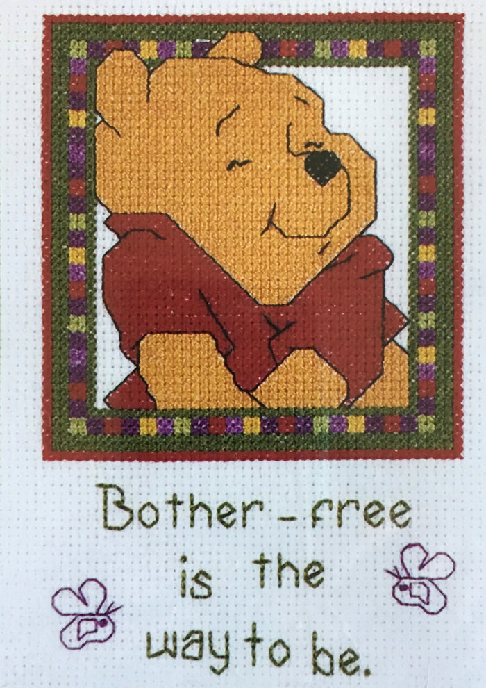 Winnie The Pooh Bother-free Counted Cross Stitch Kit 5" x 7"
