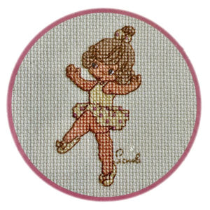 Precious Moments Little Ballerina Girl Dancer Cross Stitch PDF Pattern Instructions 3.75" Vintage Janlynn 2002