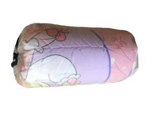 NEW Vintage 2003 Precious Moments Princess Girl with Kitty Pink Sleeping Bag Twin Comforter