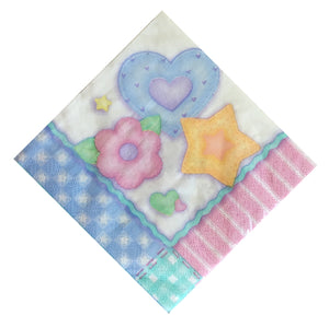 Baby's Quilt Dessert Small Napkins - Front
