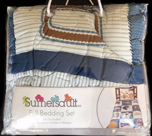 All Sports Kids Bedding Twin Comforter Set Cotton Sport Blue Basketball Soccer Football Baseball