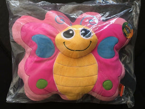 Pink Back Butterfly Pillow
