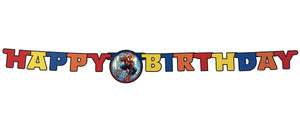 Spiderman Jointed Paper Party Banner 6" Vintage