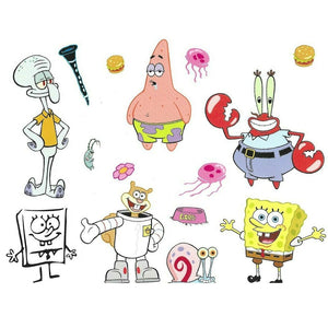 Spongebob Squarepants Wall Stickers Decals Peel and Stick Stickups