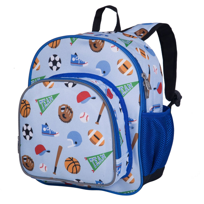 Blue Sports Games On Kids School Backpack 12"