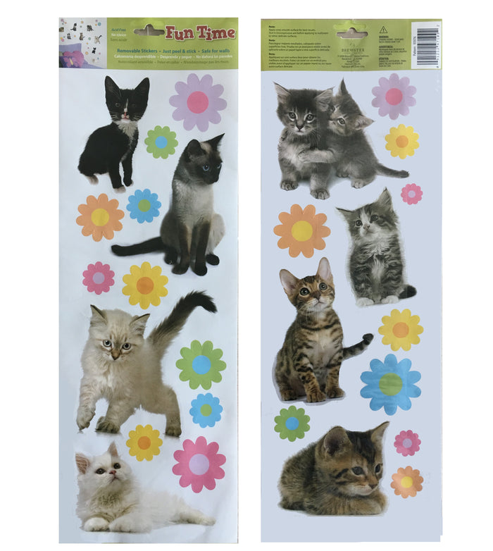 Cute Kittens Little Kitties Cat Wall Decals Stickers Scrapbooking Peel –