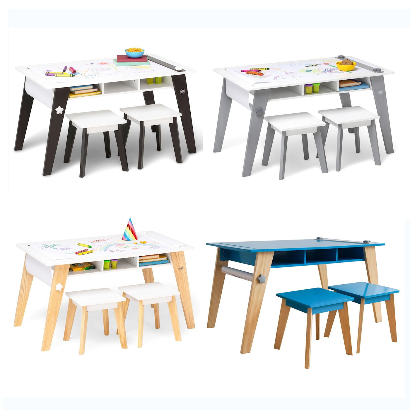 Wildkin Kids Arts and Crafts Table Blue
