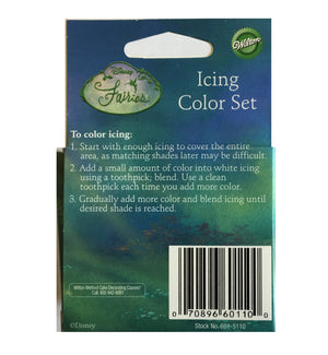 Tinkerbell Icing Color Set - Four 1/2 oz Icing Colors