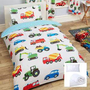Toddler Duvet Cover Combo Bed Set with Inserts