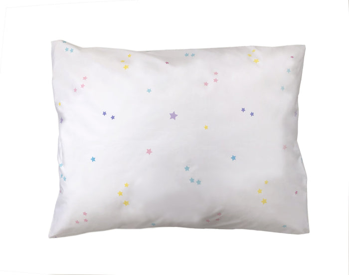 Stars Printed Cotton Toddler Pillowcase 19" x 13.5"