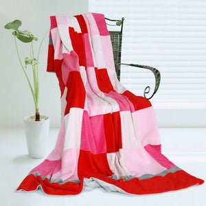 Various PInk Red Purple Patchwork & Striped Kids & Teen Fleece Blankets Twin/Full