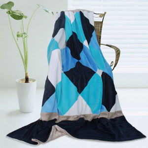 Blue Patchwork Blanket Style A - 032