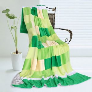 Green Patchwork Blanket Style D - 046