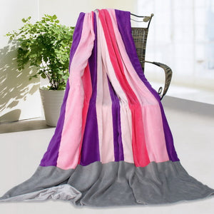 Pink Red Patchwork Blanket Style L - 066