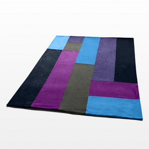 Blue Patchwork Blanket Style F - 065